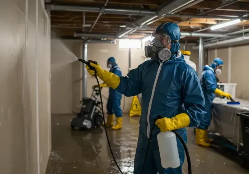 Basement Sanitization and Antimicrobial Treatment process in Spuyten Duyvil, NY